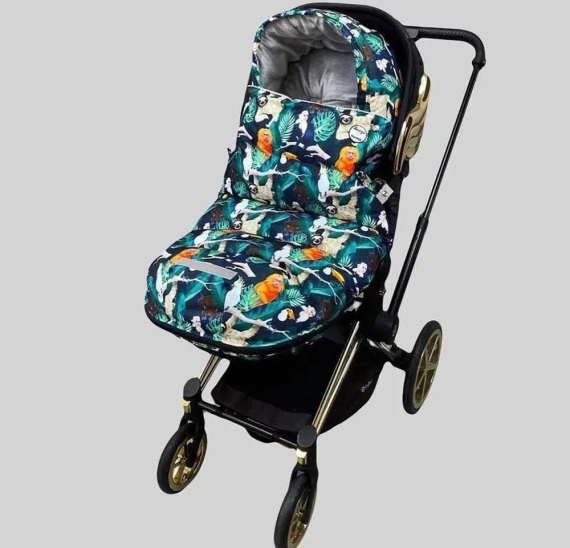 Зимовий футмуф на коляску Decoza Moms (Джунглі)