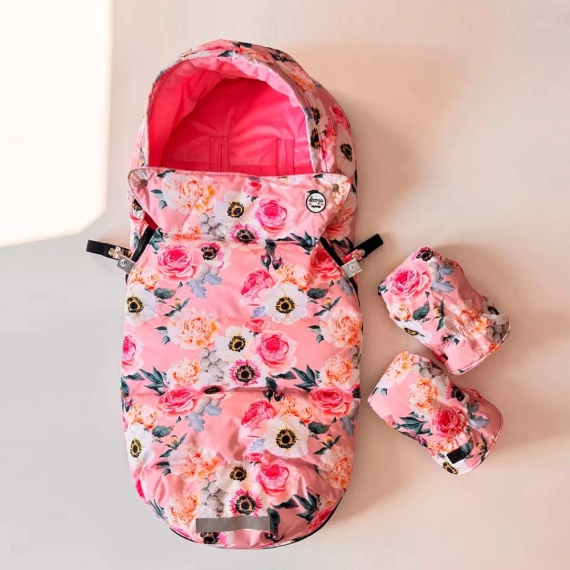 Зимовий футмуф на коляску Decoza Moms (Анемони)