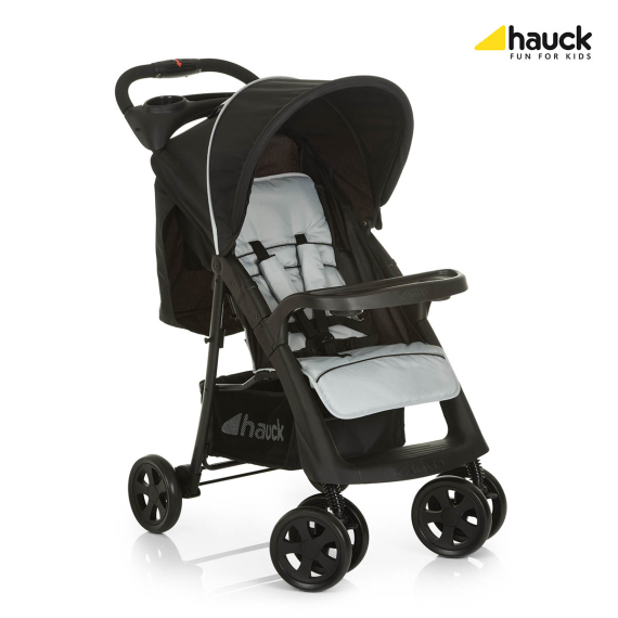 Прогулочная коляска Hauck Shopper Neo II (caviar/silver) - фото | Интернет-магазин автокресел, колясок и аксессуаров для детей Avtokrisla