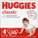 Підгузки Huggies Classic 4, 7-18 кг, Jumbo, 50 шт
