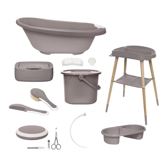 Комплект з дитячою ванночкою 8 в 1 Bebe-Jou Sense Edition (Chalk Brown) - фото | Интернет-магазин автокресел, колясок и аксессуаров для детей Avtokrisla
