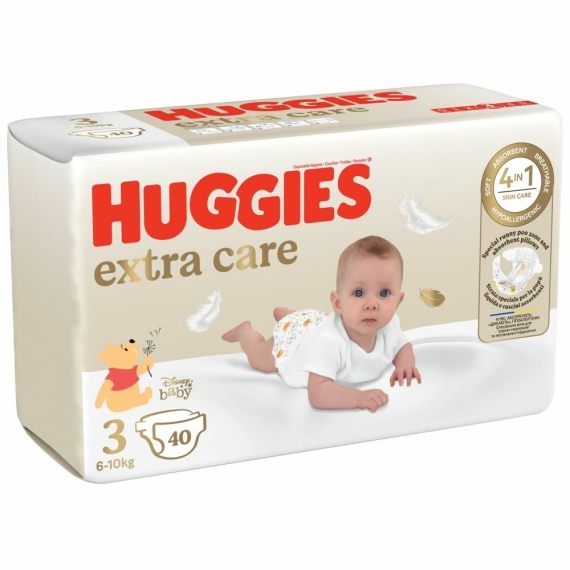 Підгузки Huggies Extra Care 3, 6-10 кг, 40 шт - фото | Интернет-магазин автокресел, колясок и аксессуаров для детей Avtokrisla