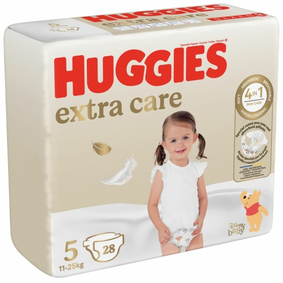 Подгузники Huggies Extra Care 5, 11-25 кг, 28 шт - фото | Интернет-магазин автокресел, колясок и аксессуаров для детей Avtokrisla