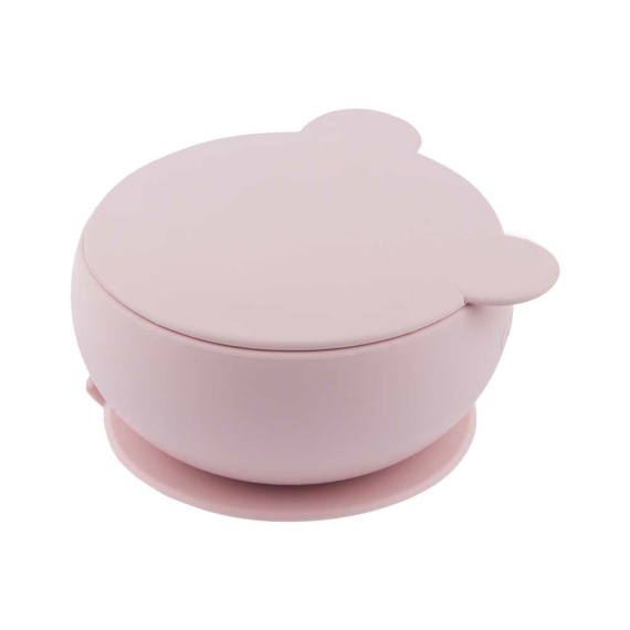 Глубокая тарелка силиконовая MinikOiOi Bowly (Pinky Pink) - фото | Интернет-магазин автокресел, колясок и аксессуаров для детей Avtokrisla