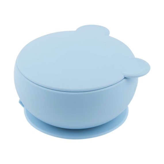 Глубокая тарелка силиконовая MinikOiOi Bowly (Mineral Blue) - фото | Интернет-магазин автокресел, колясок и аксессуаров для детей Avtokrisla