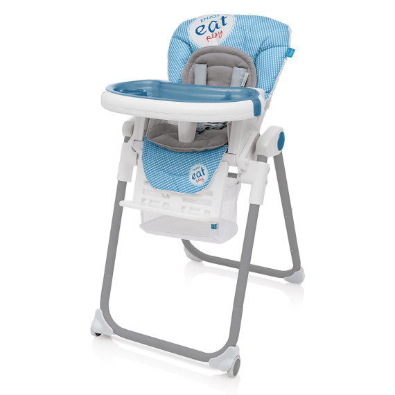 Стільчик для годування Baby Design Lolly  (03 Blue) - фото | Интернет-магазин автокресел, колясок и аксессуаров для детей Avtokrisla