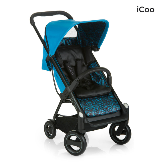 Коляска iCoo Acrobat (Fishbone Blue) - фото | Интернет-магазин автокресел, колясок и аксессуаров для детей Avtokrisla