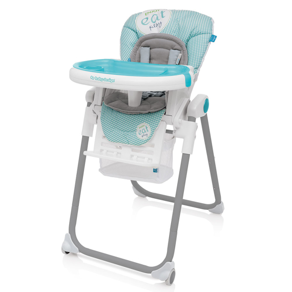 Стульчик для кормления Baby Design Lolly (05 Turquoise) - фото | Интернет-магазин автокресел, колясок и аксессуаров для детей Avtokrisla
