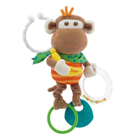 Іграшка-брязкальце Chicco Мавпа - фото | Интернет-магазин автокресел, колясок и аксессуаров для детей Avtokrisla