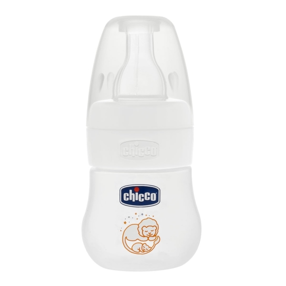 Пляшка пластикова для годування Chicco Micro 60 мл, соска силіконова від 0 місяців, нормальний потік - фото | Интернет-магазин автокресел, колясок и аксессуаров для детей Avtokrisla
