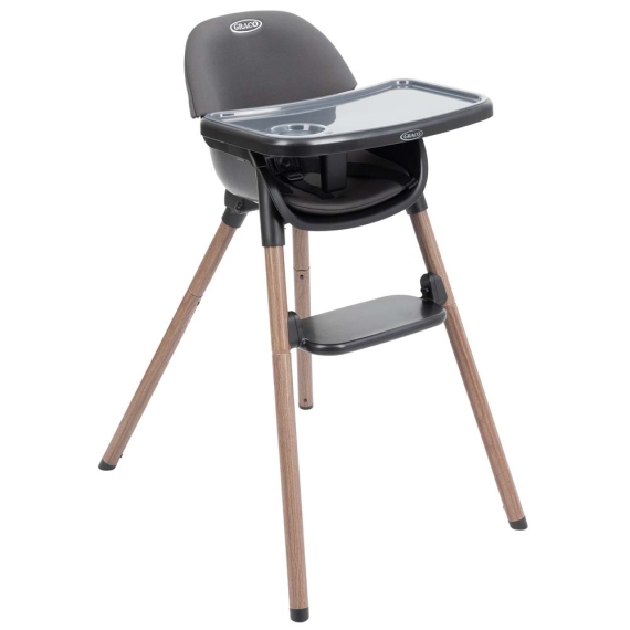 Стільчик для годування 3 в 1 Graco Presti (графітовий) - фото | Интернет-магазин автокресел, колясок и аксессуаров для детей Avtokrisla