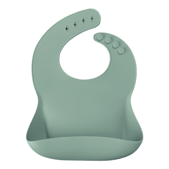 Нагрудник силиконовый MinikOiOi Basics-Bib (River Green) - фото | Интернет-магазин автокресел, колясок и аксессуаров для детей Avtokrisla