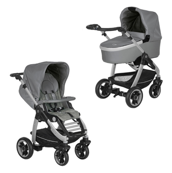 Универсальна коляска 2 в 1 Teutonia Cosmo V4 (серый) - фото | Интернет-магазин автокресел, колясок и аксессуаров для детей Avtokrisla