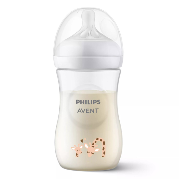 Пляшечка для годування Philips AVENT Natural, природний потік, 260 мл (Жирафа) - фото | Интернет-магазин автокресел, колясок и аксессуаров для детей Avtokrisla