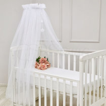Балдахін Маленька Соня універсальна із зірочками ХL (білий)