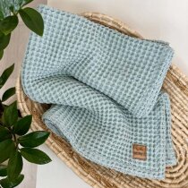 Плед вафля Маленька Соня Грецька 80х100 см (м'ята)