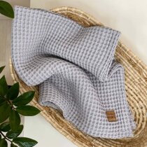 Плед вафля Маленька Соня Грецька 80х100 см (сірий)