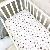 Простирадло Маленька Соня Shine 120 х 60 см (старс пудра)