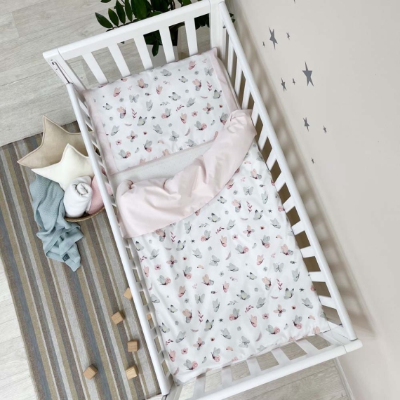 Сменный комплект Маленькая Соня Baby Dream (Бабочка розовато-мятная) - фото | Интернет-магазин автокресел, колясок и аксессуаров для детей Avtokrisla