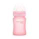Стеклянная детская бутылочка с силиконовой защитой Everyday Baby, 150 мл (розовый)