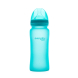 Стеклянная термочувствительная детская бутылочка Everyday Baby, 300 мл (бирюзовая)