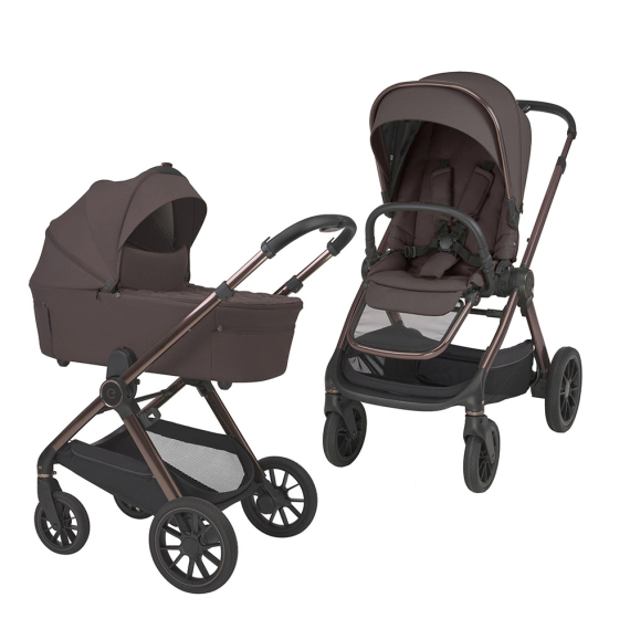 Універсальна коляска 2 в 1 Espiro Code 2026 (108 Unique Brown) - фото | Интернет-магазин автокресел, колясок и аксессуаров для детей Avtokrisla
