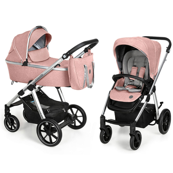 Универсальная коляска 2 в 1 Baby Design Bueno (208 - PINK, без вышивки) УЦ - фото | Интернет-магазин автокресел, колясок и аксессуаров для детей Avtokrisla