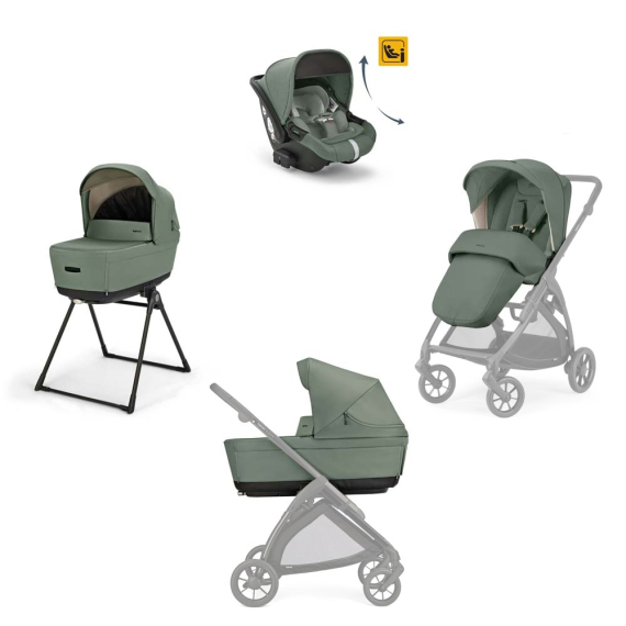 Модульна система 4 в 1 Inglesina Electa Darwin Infant Recline (Murray Green) - фото | Интернет-магазин автокресел, колясок и аксессуаров для детей Avtokrisla