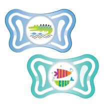 Пустушка Chicco Physio Light силіконова від 16 до 36 місяців 2 шт (хлопчик) УЦ