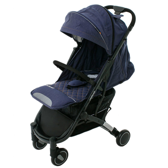 Прогулочная коляска Bene Baby D200 (джинс на черной раме) - фото | Интернет-магазин автокресел, колясок и аксессуаров для детей Avtokrisla
