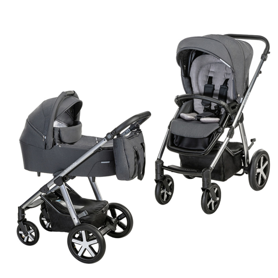 Универсальная коляска 2 в 1 Baby Design Husky NR 2021 (117 GRAPHITE) УЦ - фото | Интернет-магазин автокресел, колясок и аксессуаров для детей Avtokrisla