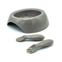Набір для годування Difrax: мисочка, виделка та ложка (Clay)