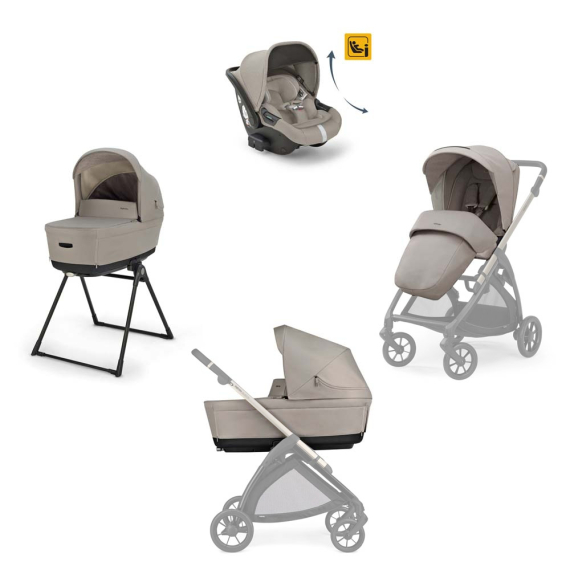 Модульна система 4 в 1 Inglesina Electa Darwin Infant Recline (Battery Beige) - фото Модульна система 4 в 1 Inglesina Electa Darwin Infant Recline (Battery Beige) - фото | Интернет-магазин автокресел, колясок и аксессуаров для детей Avtokrisla