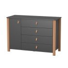 Комод Veres Монако 1200 (темно-сірий)
