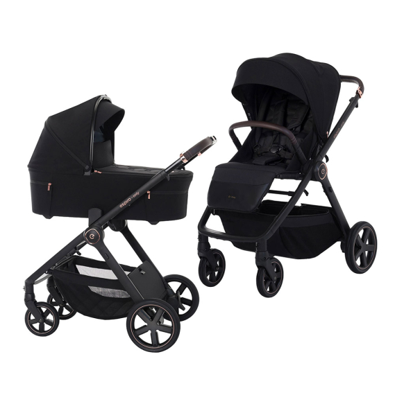 Універсальна коляска 2 в 1 Espiro ONLY 2025 (510 Stylish Black) - фото | Интернет-магазин автокресел, колясок и аксессуаров для детей Avtokrisla