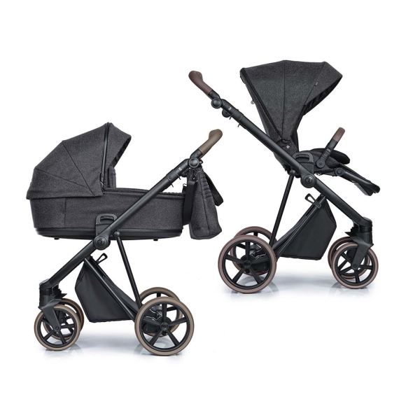 Універсальна коляска 2 в 1 Roan Ivi (Vintage Collection / Pixel Dark) - фото | Интернет-магазин автокресел, колясок и аксессуаров для детей Avtokrisla