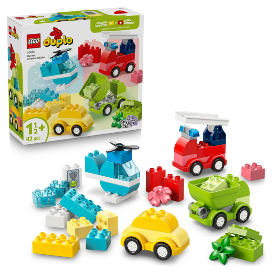 Конструктор LEGO DUPLO My First Творчі транспортні засоби, 42 Деталі - фото | Интернет-магазин автокресел, колясок и аксессуаров для детей Avtokrisla
