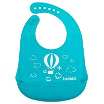 Нагрудник силіконовий Baboo Transport, 4+ місяців (бірюзовий)