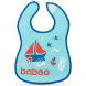 Нагрудник хлопчатобумажный Baboo Marine, 3+ месяцев (синий)