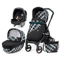 Універсальна коляска 3 в 1 Peg-Perego Pop-Up/Book 51 (Culla Elite Tartan)