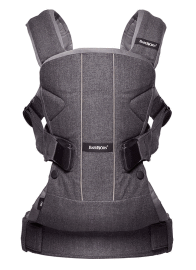 Сумка-кенгуру Baby Bjorn Baby Carrier One Cotton Mix (Denim grey/Dark grey)