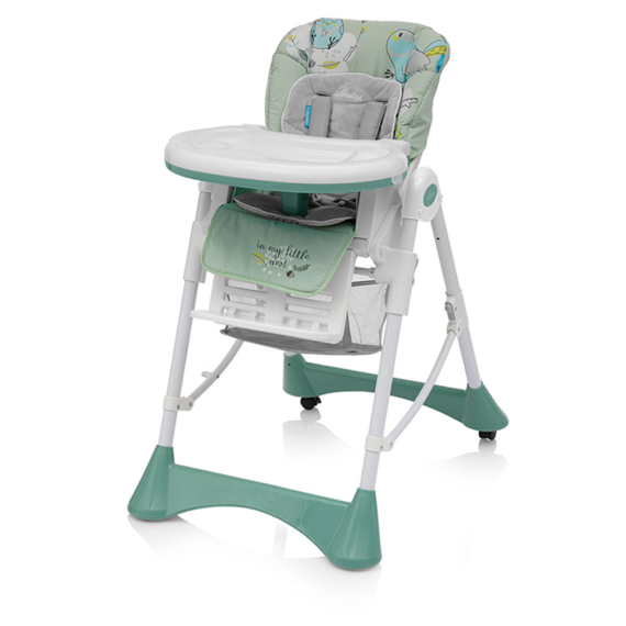 Стільчик для годування Baby Design Pepe New (Green) - фото | Интернет-магазин автокресел, колясок и аксессуаров для детей Avtokrisla