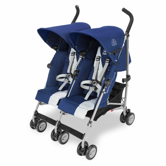 Коляска-трость Maclaren Twin Triumph (Blue/Silvet) - фото | Интернет-магазин автокресел, колясок и аксессуаров для детей Avtokrisla