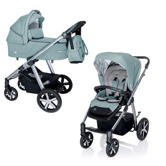 Універсальна коляска 2 в 1 Baby Design Husky NR 2020 (05 Turquoise) - фото | Интернет-магазин автокресел, колясок и аксессуаров для детей Avtokrisla