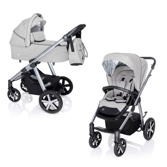 Универсальная коляска 2 в 1 Baby Design Husky NR 2020 (27 Light Gray) - фото | Интернет-магазин автокресел, колясок и аксессуаров для детей Avtokrisla