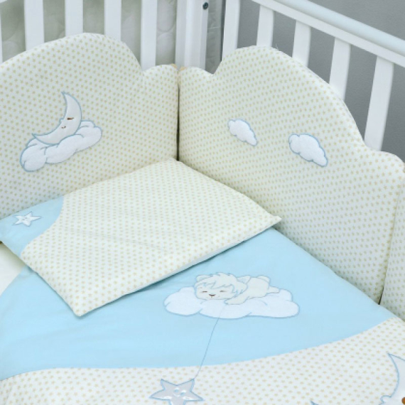 Защита на кроватку Veres Sleepyhead Blue (4 ед.) - фото | Интернет-магазин автокресел, колясок и аксессуаров для детей Avtokrisla