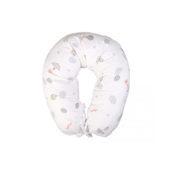 Подушка для годування Veres Soft 165*70 (white-grey) - фото | Интернет-магазин автокресел, колясок и аксессуаров для детей Avtokrisla