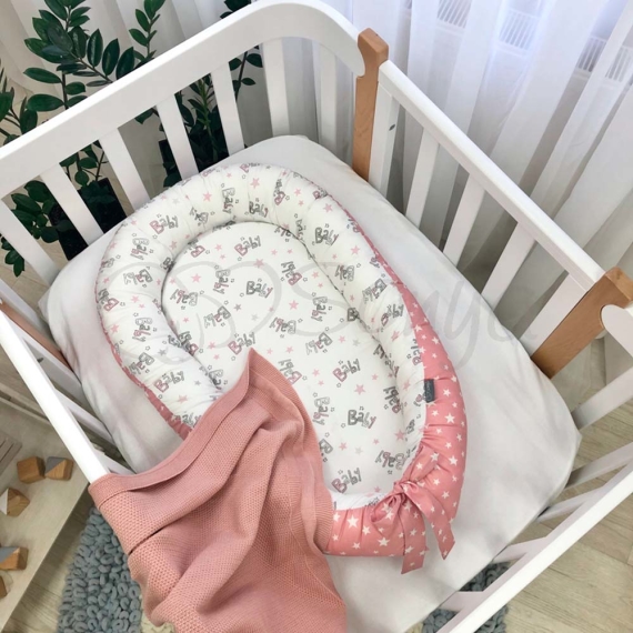 Кокон Маленькая Соня Baby Design Premium (серо-пудровый) - фото | Интернет-магазин автокресел, колясок и аксессуаров для детей Avtokrisla