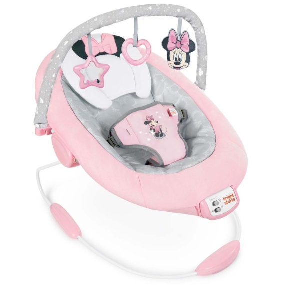 Шезлонг Bright Starts Minnie Mouse Rosy Skies - фото | Интернет-магазин автокресел, колясок и аксессуаров для детей Avtokrisla