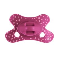 Пустушка силіконова Difrax Natural, 0-6 міс (Dahlia dots)